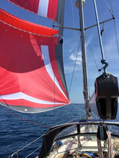 Parasailor Probesegeln auf der Bavaria 38 Ocean